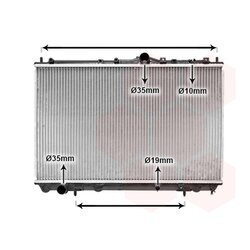 Chladič motora VAN WEZEL 32002101