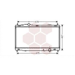 Chladič motora VAN WEZEL 53002495