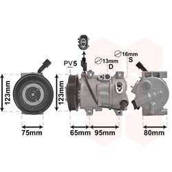 Kompresor klimatizácie VAN WEZEL 8201K711