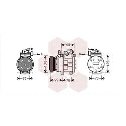 Kompresor klimatizácie VAN WEZEL 8300K130