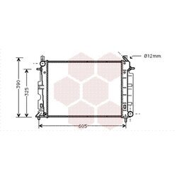 Chladič motora VAN WEZEL 47002028