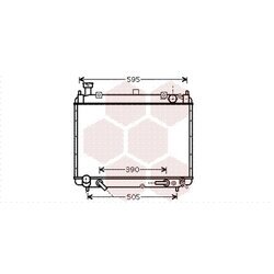 Chladič motora VAN WEZEL 53002340