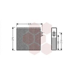 Výparník klimatizácie VAN WEZEL 5300V421