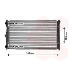 Chladič motora VAN WEZEL 58002095