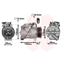 Kompresor klimatizácie VAN WEZEL 0600K442