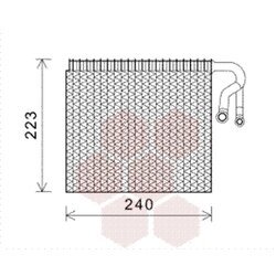 Výparník klimatizácie VAN WEZEL 0600V403