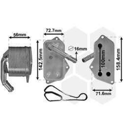 Chladič motorového oleja VAN WEZEL 06013701