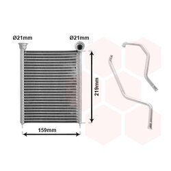 Výmenník tepla vnútorného kúrenia VAN WEZEL 30016704