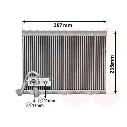 Výparník klimatizácie VAN WEZEL 4000V401