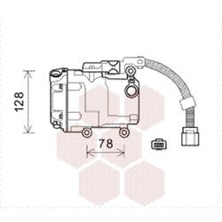Kompresor klimatizácie VAN WEZEL 5300K582