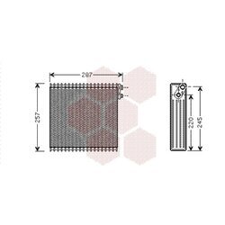 Výparník klimatizácie VAN WEZEL 5300V294