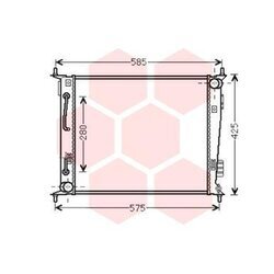 Chladič motora VAN WEZEL 83002185