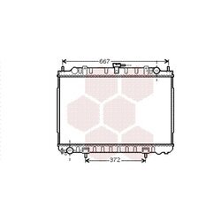 Chladič motora VAN WEZEL 13002240