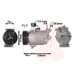 Kompresor klimatizácie VAN WEZEL 3300K386