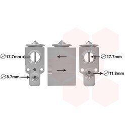 Expanzný ventil klimatizácie VAN WEZEL 43001488