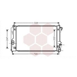 Chladič motora VAN WEZEL 53002296