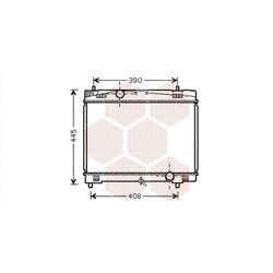 Chladič motora VAN WEZEL 53002482