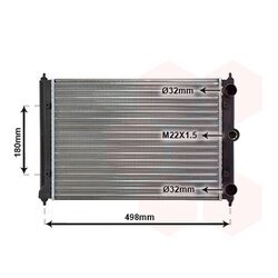 Chladič motora VAN WEZEL 58002092