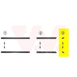 Ozdobná/ochranná lišta bočnej steny VAN WEZEL 5880430