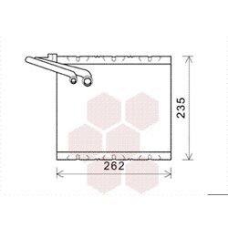 Výparník klimatizácie VAN WEZEL 5900V157