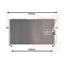 Kondenzátor klimatizácie VAN WEZEL 83005014