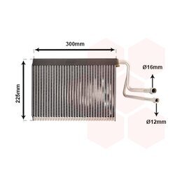 Výparník klimatizácie VAN WEZEL 0600V364