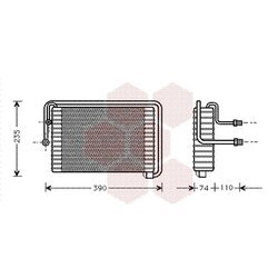 Výparník klimatizácie VAN WEZEL 1700V021