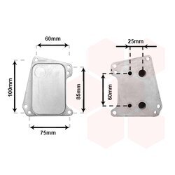 Chladič motorového oleja VAN WEZEL 37013720