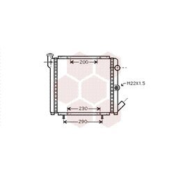 Chladič motora VAN WEZEL 43002377