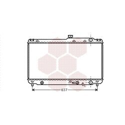 Chladič motora VAN WEZEL 53002187