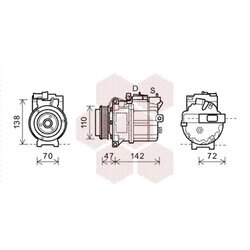 Kompresor klimatizácie VAN WEZEL 0200K208
