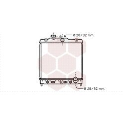 Chladič motora VAN WEZEL 25002123