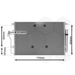 Kondenzátor klimatizácie VAN WEZEL 30005724