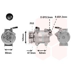Kompresor klimatizácie VAN WEZEL 3201K700
