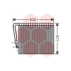 Výparník klimatizácie VAN WEZEL 4300V356