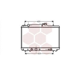 Chladič motora VAN WEZEL 52002051