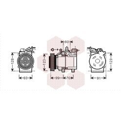 Kompresor klimatizácie VAN WEZEL 8200K138