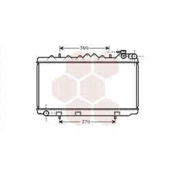 Chladič motora VAN WEZEL 13002122