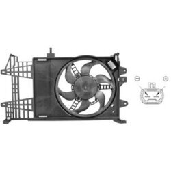 Ventilátor chladenia motora VAN WEZEL 1620751