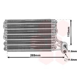Výparník klimatizácie VAN WEZEL 1700V422
