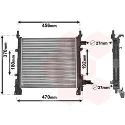 Chladič motora VAN WEZEL 18002260