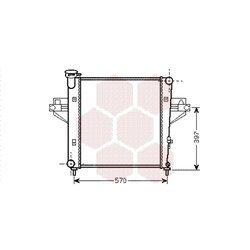 Chladič motora VAN WEZEL 21002042