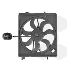 Ventilátor chladenia motora VAN WEZEL 3391746