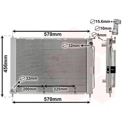 Chladič motora VAN WEZEL 4300M499