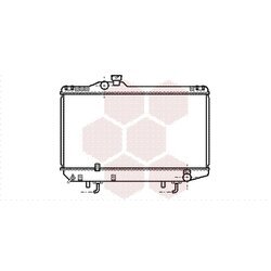 Chladič motora VAN WEZEL 53002154