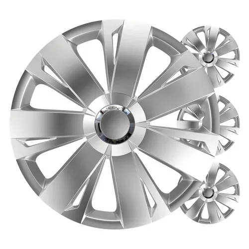 Puklice Energy 14” strieborná sada 4ks COLOR BOX VERSACO
