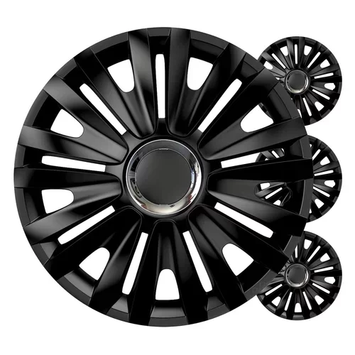 Puklice Royal 16” čierna sada 4ks COLOR BOX VERSACO