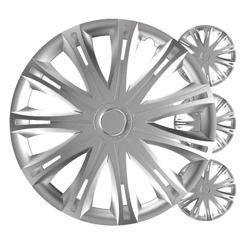 Puklice Spark 13” strieborná sada 4ks COLOR BOX VERSACO