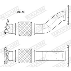 Výfukové potrubie WALKER 10928