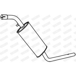 Stredný tlmič výfuku WALKER 19688 - obr. 8